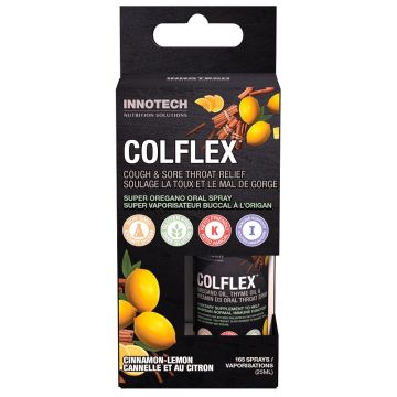 Vaporisateur Colflex pour toux et mal de gorge - Cannelle et citron
