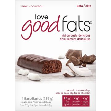 Snack bar - Coconut & chocolate chip (Box of 4 bars) - Gluten free