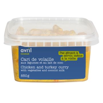 Chicken & Turkey Curry - Coconut milk & vegetables