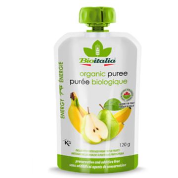 Purée biologique - Poires et bananes