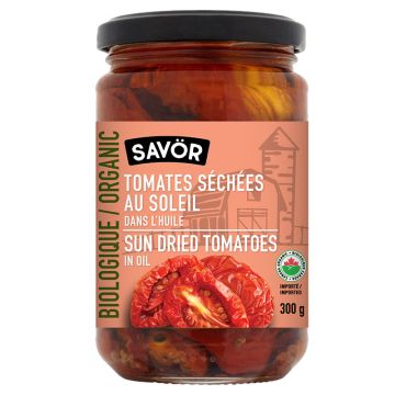 Organic sun dried tomatoes in oil