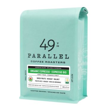 Organic espresso coffee beans