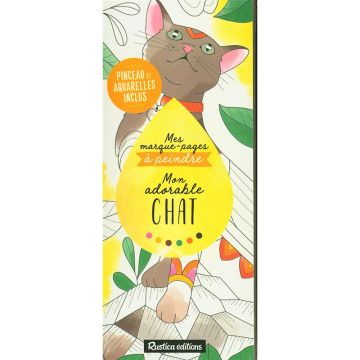 Mes marques-pages à peindre : Mon adorable chat