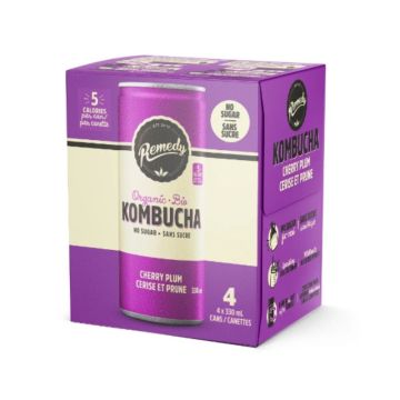 Organic Kombucha Cherry Plum  No Sugar