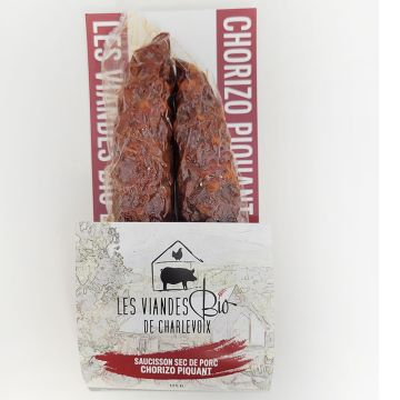 Organic dry meats - Pork sausage spicy chorizo