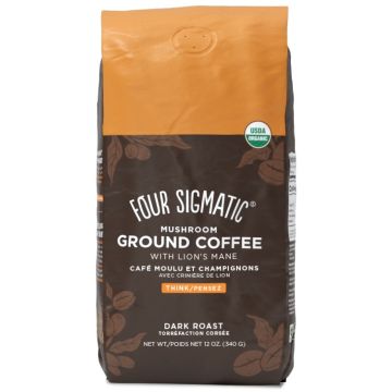 Organic Ground Coffee with Lion's Mane Mushroom - Think