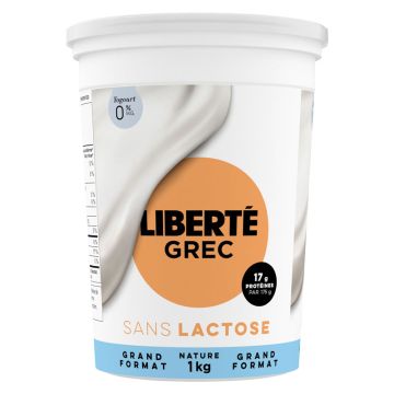 0% Plain Lactose-free Greek Yogurt