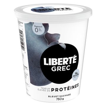 Yogourt grec 0% Bleuet sauvage