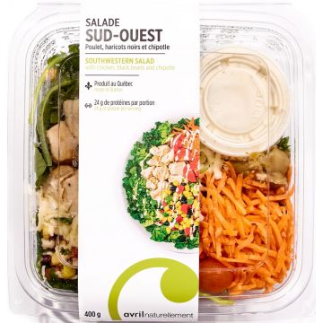 Salade Sud-Ouest - Poulet haricots noirs et chipotle