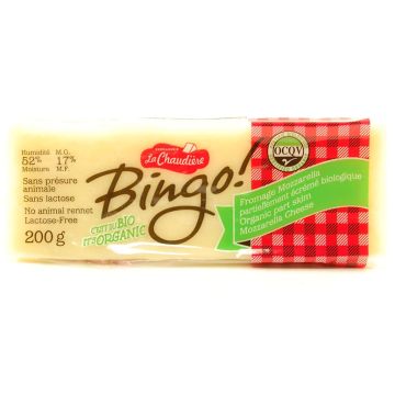 Bingo Organic Cheese - Part Skim Mozzarella