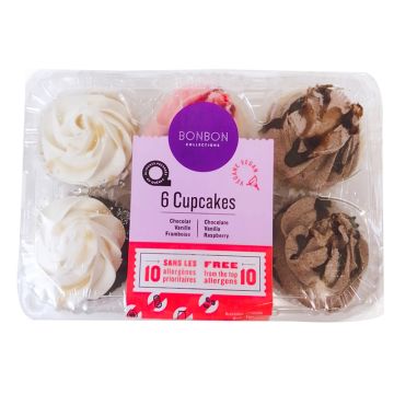 Cupcakes - Chocolate, vanilla & raspberry