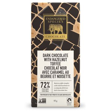 Dark Chocolate with Hazelnut Toffee