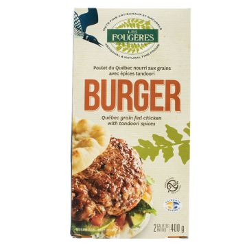 Quebec grain fed chicken burger - Tandoori spices