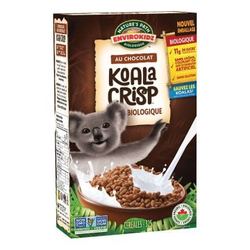 Céréales biologiques -  Envirokidz Koala Crispᴹᴰ  au chocolat