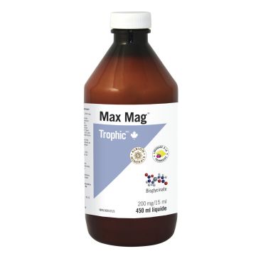 Raspberry Lemonade Liquid Max Mag Elemental Magnesium Bisglycinate 200 mg 