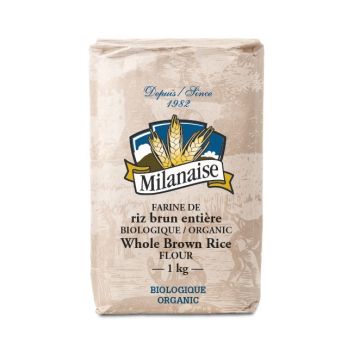 Farine de riz brun entière biologique