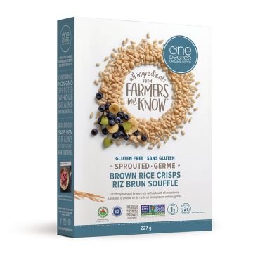 Organic sprouted grains cereal - Brown rice crisps