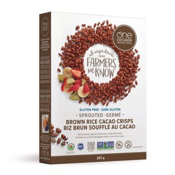 Organic sprouted grains cereal - Brown rice cacao crisps