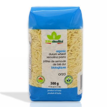 Organic Durum Wheat Semolina Orzo Pasta