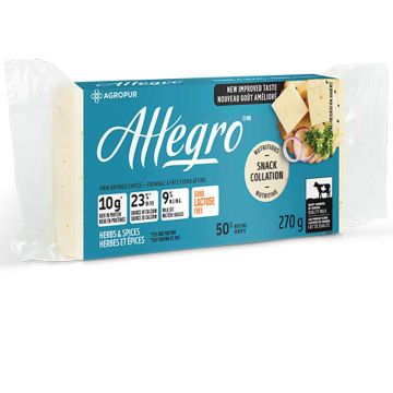 9% Lactose-free Herbs Spices Allegro Cheese