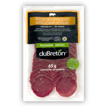 Organic pork - Trésor des Appalaches dry sausage