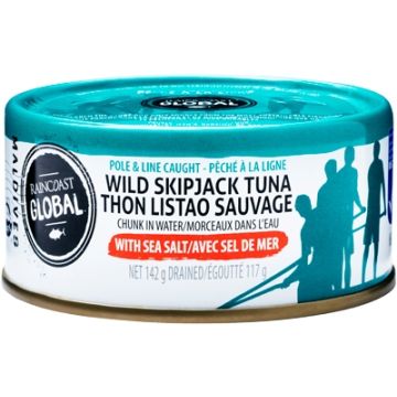 Thon listao sauvage en conserve  avec sel de mer