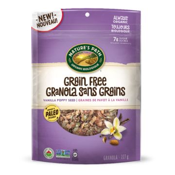 Grain free organic granola - Vanilla & poppy seed