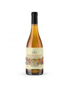 Trebbiano Pinot Grigio vin orange d'Italie biologique