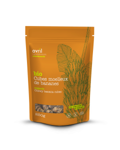Soft organic banana cubes - Original flavor